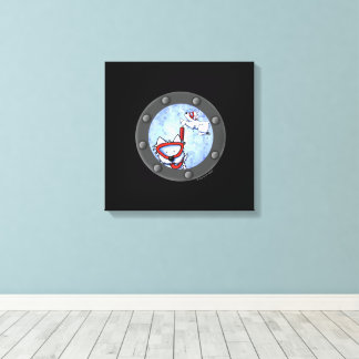 Toile KiniArt Snorkeling Westie Terriers Porthole