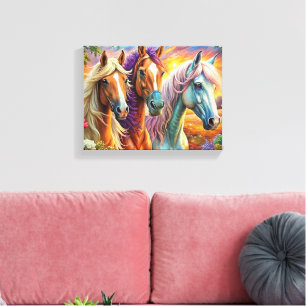Toile Kit de peinture en diamant 5D Design de cheval do-