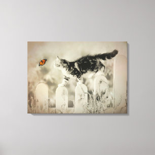 Toile Kitty et Butterfly