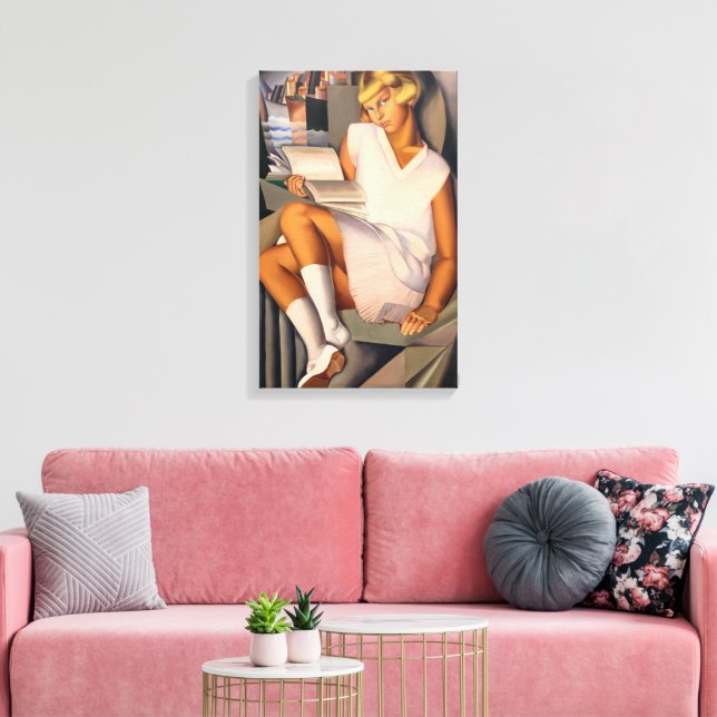 Toile Kizette en Rose | Tamara de Lempicka | (Insitu(Salon))