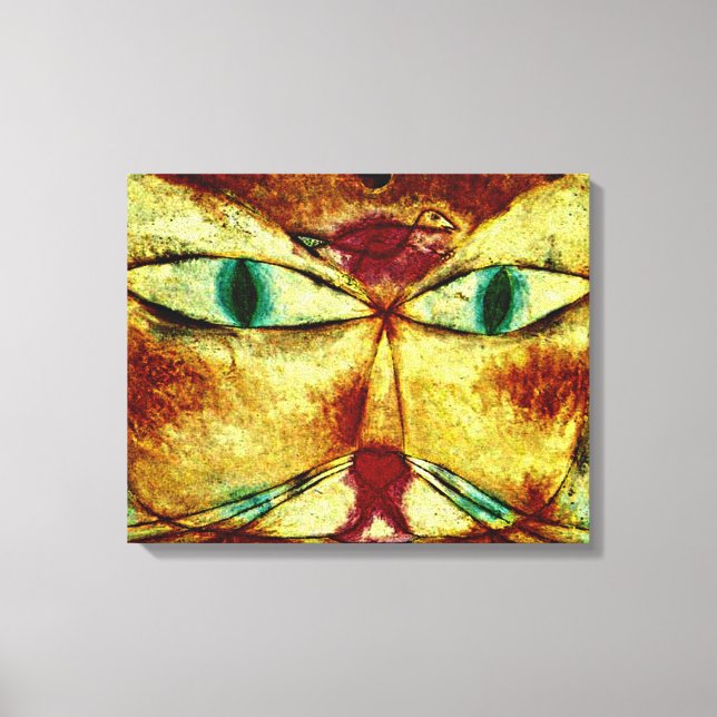 Toile Klee - Chat et Oiseau (Recto)