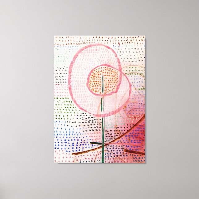 Toile Klee - Floraison, art abstrait, (Recto)