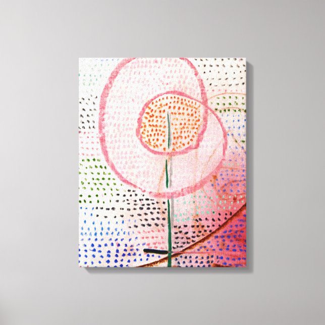 Toile Klee - Floraison, art abstrait, (Recto)