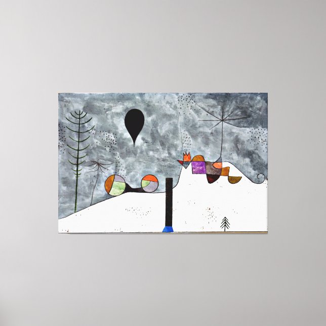 Toile Klee - Hiver, oeuvre populaire, (Recto)