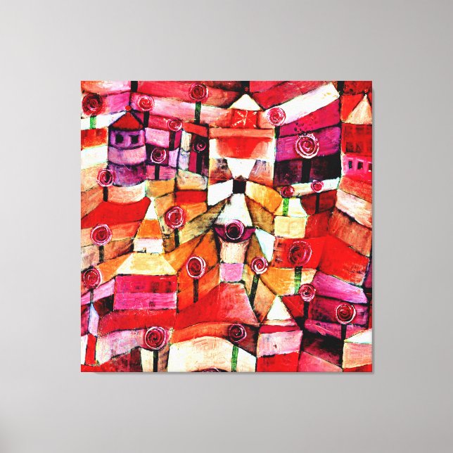 Toile Klee - Jardin Rose (Recto)