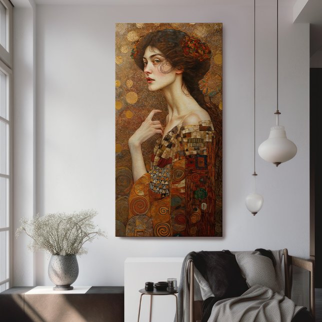 Toile Klimt Adele Bloch-Bauer peinture en mosaïque or Ca (Créateur téléchargé)