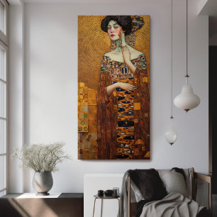 Toile Klimt Adele Bloch-Bauer peinture en mosaïque or Ca