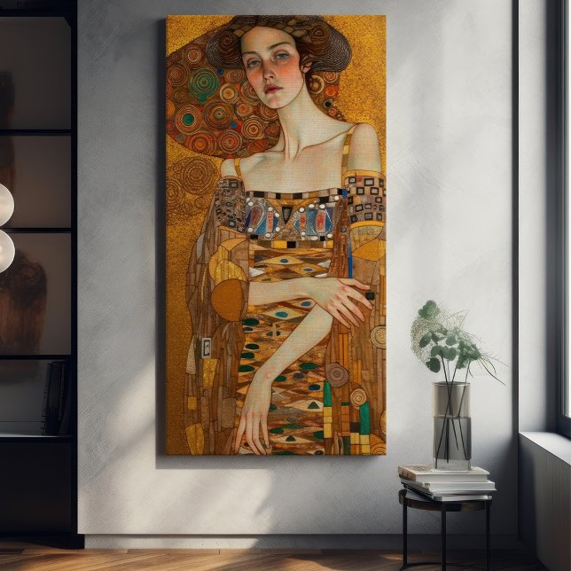 Toile Klimt Adele Bloch-Bauer peinture en mosaïque or Ca (Créateur téléchargé)