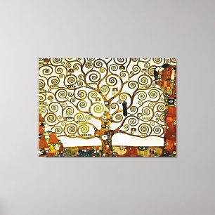 Toile Klimt - L'Arbre de Vie, la frise des stoïdes