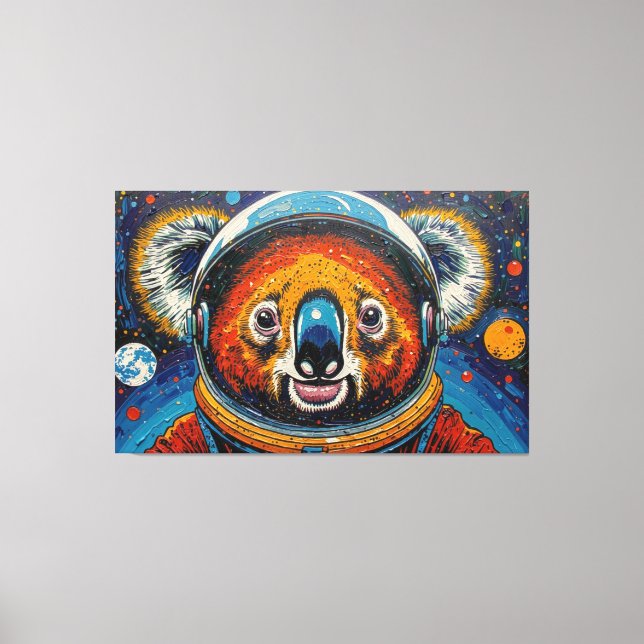 TOILE KOALA DANS L'ESPACE-2 (Recto)
