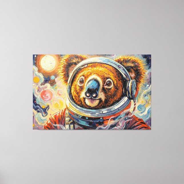TOILE KOALA DANS L'ESPACE-7 (Recto)