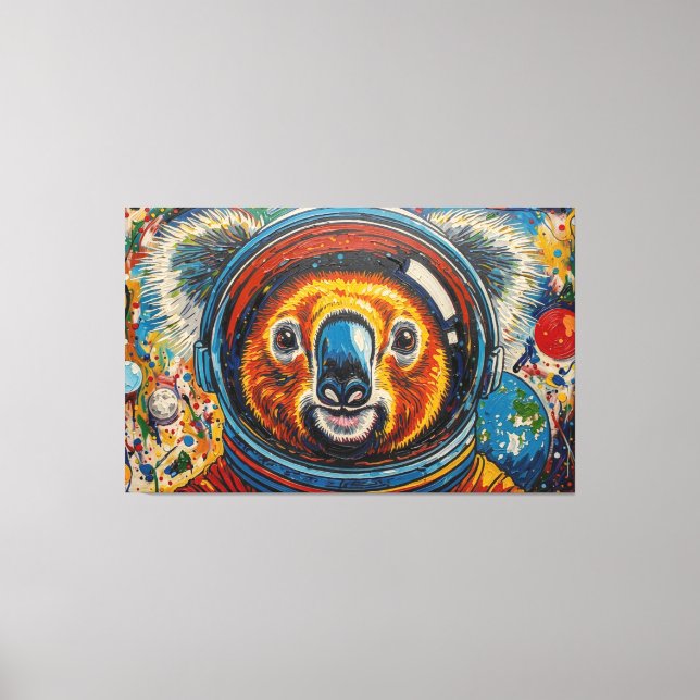 TOILE KOALA DANS L'ESPACE-8 (Recto)