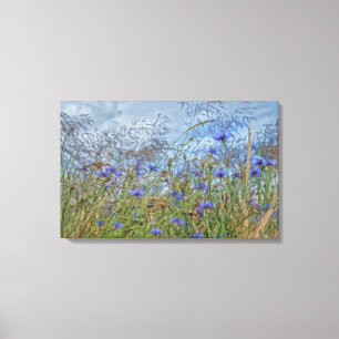 Toile Kornblumen