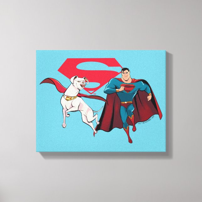 Toile Krypto et Superman (Recto)
