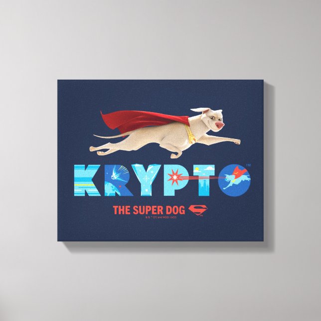 Toile Krypto Le Super Chien (Recto)
