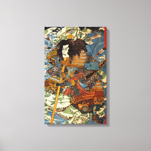 Toile Kuniyoshi Samurai Canvas (Recto)