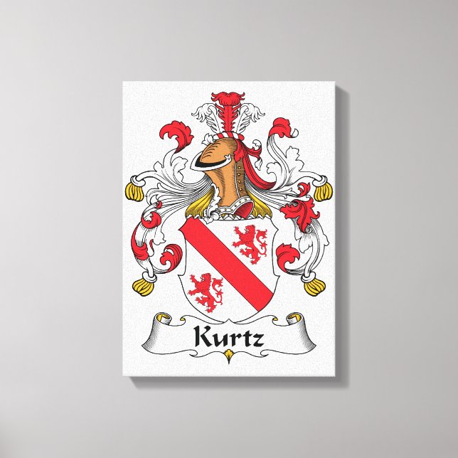 Toile Kurtz Family Crest (Recto)
