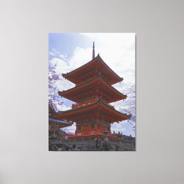 Toile Kyoto, Kiyomizu-Dera du Japon sur un (Recto)