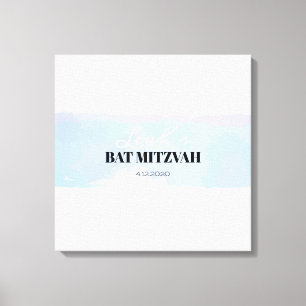 Toile La barre SUBTILE Mitzvah de batte d'AQUARELLE