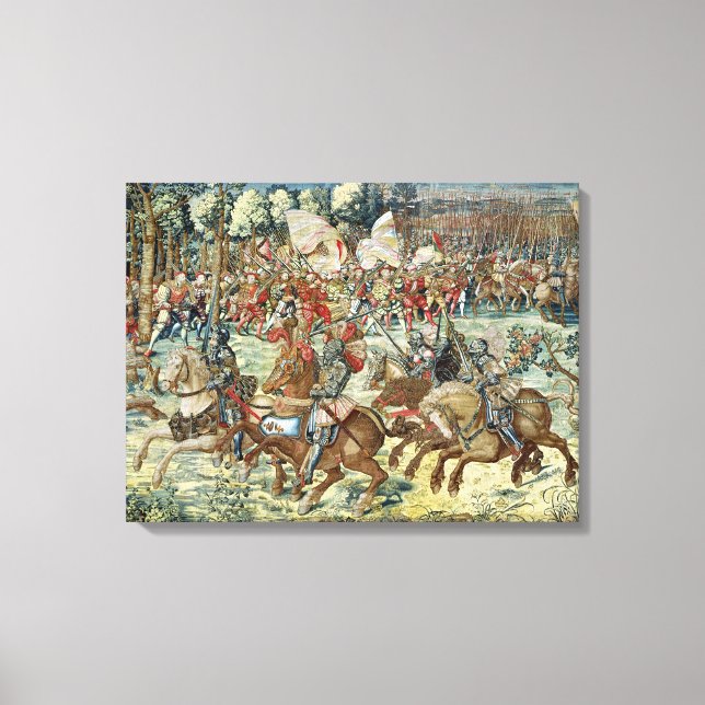 Toile La bataille de Pavie. L'Avance de Charles V (Recto)