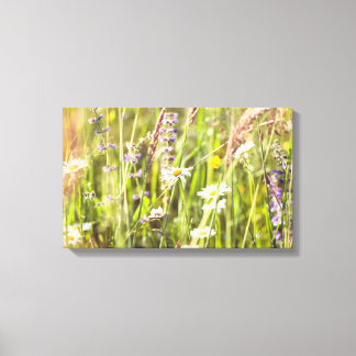 Toile La beauté des fleurs sauvages de la campagne