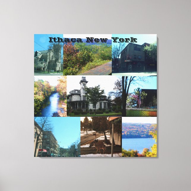 TOILE LA BEAUTÉ D'ITHACA, NEW YORK (Recto)