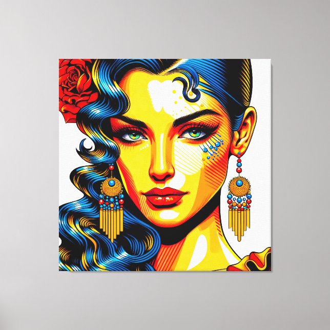 Toile La Beauté espagnole (Recto)