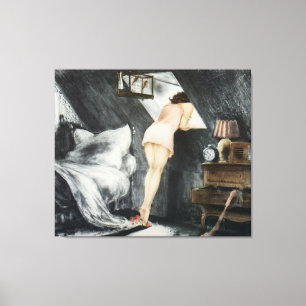 Toile La Belle Femme Dans Le grenier