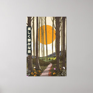 Toile La belle forêt calme