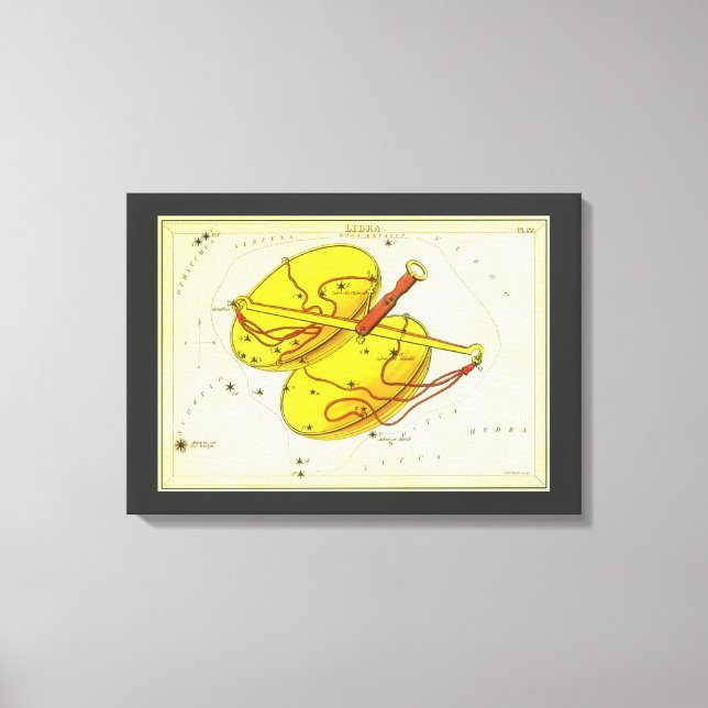 Toile La bibliothèque met à l'échelle la constellation V (Recto)