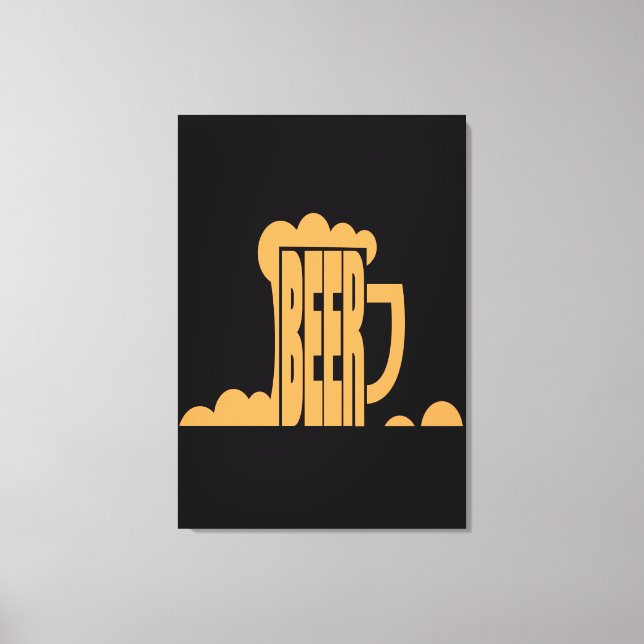 Toile La bière est ici (Recto)