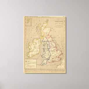 Toile La Bretagne Saxonne anglo, 800 apres JC d'american