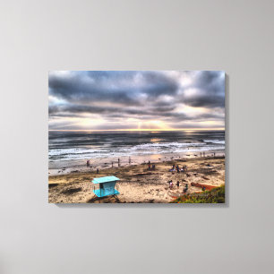 Toile La Californie rêvant - plage de Solana, CA