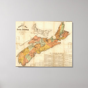 Toile La carte minérale de l'église de la