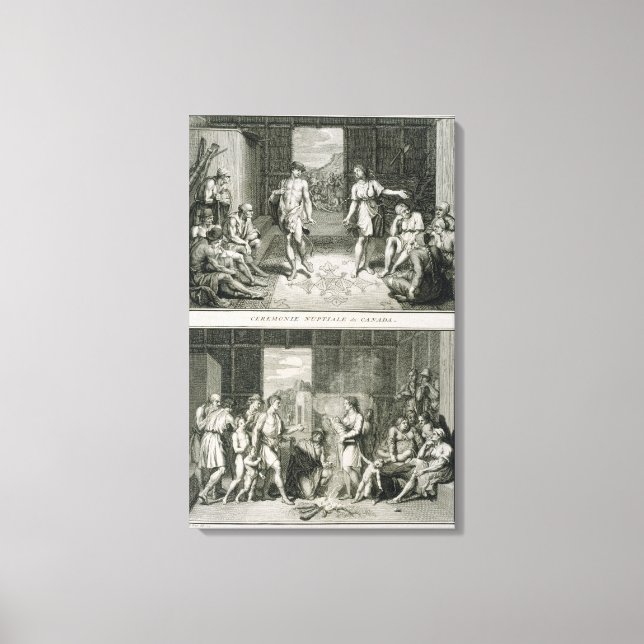Toile La Cérémonie Mariage et la Manière de Divorce en (Recto)