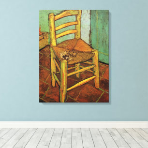 Toile La chaise de Vincent avec son tuyau par Vincent va