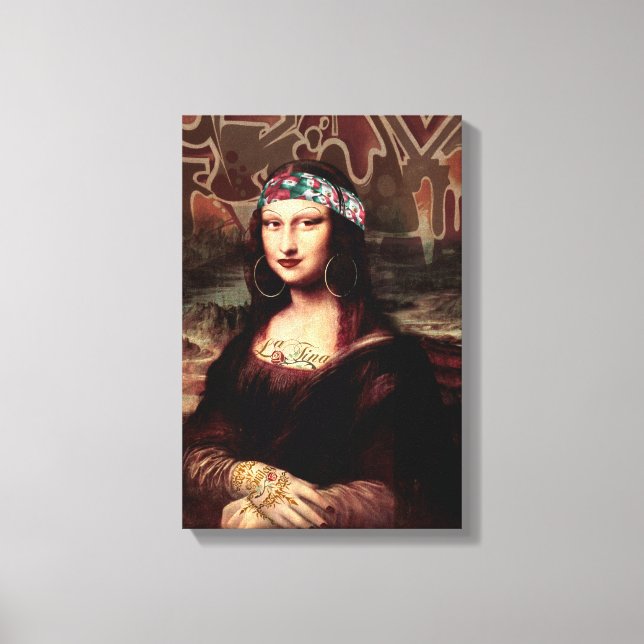 Toile La Chola Mona Lisa Mexicaine (Recto)
