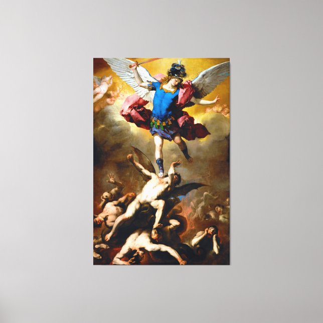Toile La chute des anges rebelles par Luca Giordano 1666 (Recto)