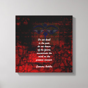 Toile La citation de Bouddha Uplifting ne s’habitue pas