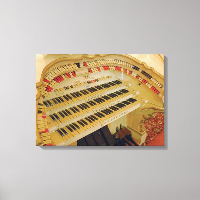 Toile La console Wurlitzer de la salle de bal de l'impér (Recto)