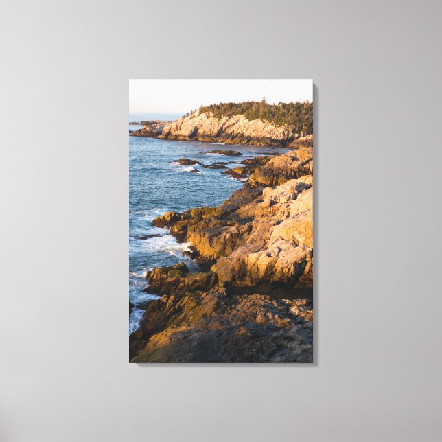 Toile La côte rocheuse de l'Isle au Haut dans le Maine's (Recto)