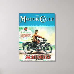 Toile La couverture du magazine du cycle automobile