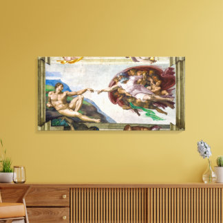 Toile La Création d'Adam | Michelangelo |