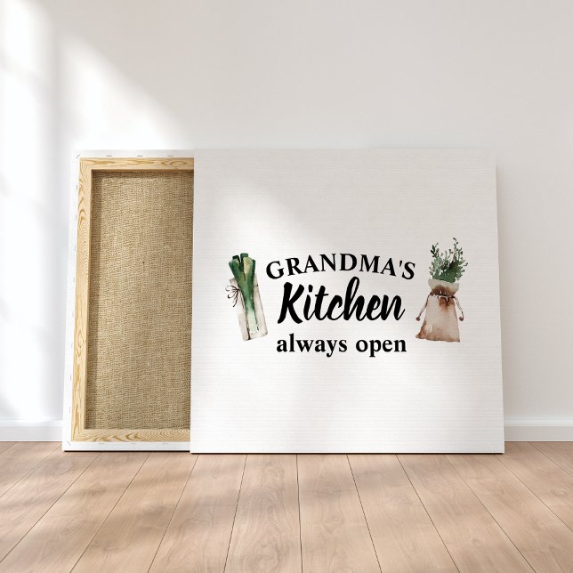 Toile La cuisine moderne de grand-mère est toujours ouve (Créateur téléchargé)