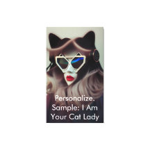 La Dame au Chat (Personnalisable)