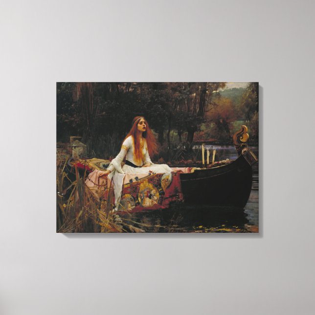 Toile La dame de Shalott : une histoire de fantôme celti (Recto)