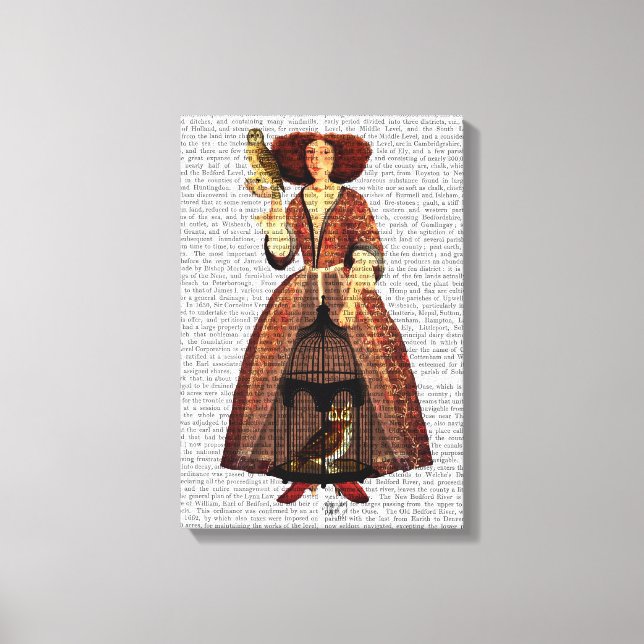 Toile La Dame des Chouettes (Recto)