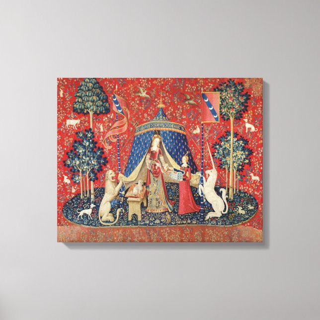 Toile La Dame et l'Unicorne : 'À mon seul désir' (Recto)