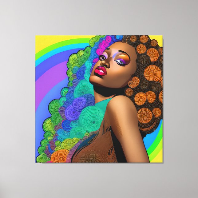 Toile La déesse de la Reine noire Sista Femmes Melanin S (Recto)