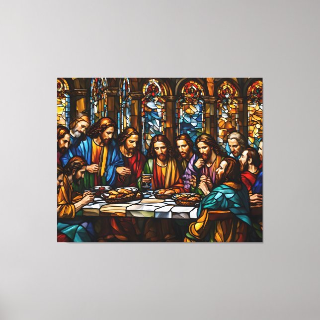 Toile La Dernière Cène : Un chef-d'oeuvre de la foi (Recto)
